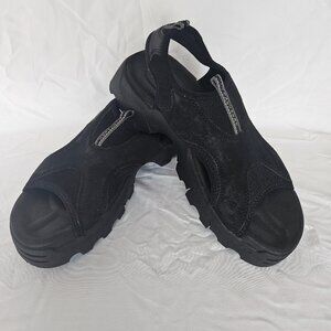 Vintage Y2K 90's Chunky Sandal Skechers Jam Ups size 9 Black